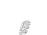 Silver Round Diamond Pavé Curved Band with Shared Prong Setting_17
