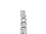 Silver Round Diamond Pavé Curved Eternity Band with Shared Prong Setting_17