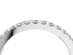 Silver Round Diamond Pavé Eternity Band with Micro Prong Setting_16
