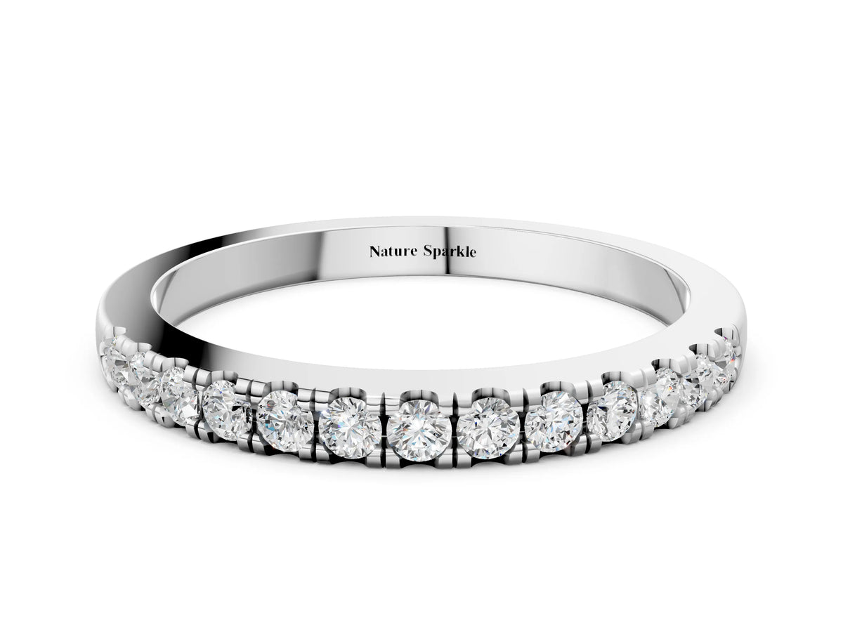 Silver Round Diamond Pavé Eternity Band_6