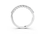 Silver Round Diamond Pavé Half-Eternity Band_15