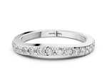 Silver Round Diamond Pavé Set Curved Eternity Band_12