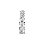 Silver Round Diamond Pavé Set Eternity Band with Micro Prong Setting_17