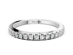 Silver Round Diamond Pavé Set Eternity Band_12