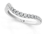 Silver Round Diamond Pavé Twist Band with U-Prong Setting_13