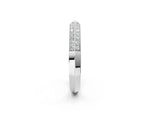 Silver Round Diamond Pave Eternity Band with Milgrain Edging_14