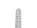 Silver Round Diamond Pave Set White Gold Eternity Band_41