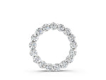 Silver Round Diamond Prong-Set Circle Pendant_2
