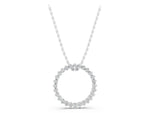 Silver Round Diamond Prong-Set Halo Pendant_3