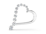 Silver Round Diamond Prong-Set Heart Pendant_2