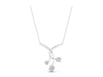 Silver Round Diamond Prong Set Pendant_3