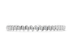 Silver Round Diamond Spiral Prong Tennis Bracelet_2