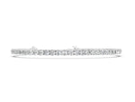 Silver Round Diamond Tennis Bracelet with Prong Setting in White Gold_2