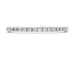Silver Round Diamond Tennis Bracelet with Prong Setting_2