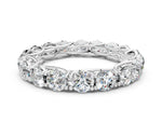 Silver Round Diamond Woven Full Eternity Band_12