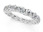Silver Round Diamond Woven Full Eternity Band_13