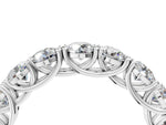 Silver Round Diamond Woven Full Eternity Band_16