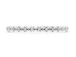 Silver Round Diamond XOXO Tennis Bracelet with Four-Prong Setting_2