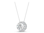 Silver Round Prong-Set Diamond Pavé Pendant_3