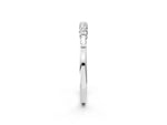 Silver Round and Baguette Diamond Prong Set Half-Eternity Band_14