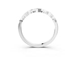 Silver Square Diamond Twist Band with Bezel Setting_15