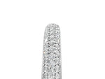 Silver Three-Row Pave Round Diamond Eternity Band with Shared Prong Setting_17