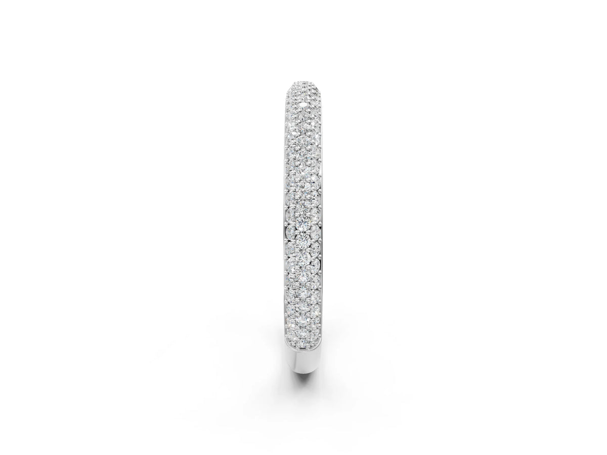 Silver Three-Row Round Diamond Pavé Eternity Band_14
