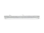 Silver Three-Row Round Diamond Tennis Bracelet with Prong Setting_2