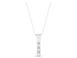 Silver Three-Stone Round Channel Set Pendant_3