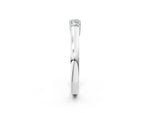 Silver Three-Stone Round Cut Diamond Channel Set Band with Prong Setting_14