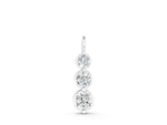 Silver Three-Stone Round Diamond Drop Pendant with Prong Setting_2