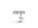 Silver Three-Stone Round Diamond Prong-Set Drop Earrings_8