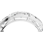 Silver Triangle Diamond Geometric Mens Band_16