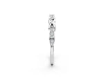 Silver Twisted Marquise Diamond Pavé Band with Shared Prong Setting_8