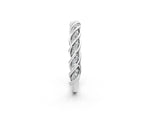 Silver Twisted Pavé Round Diamond Eternity Band with Shared Prong Setting_14