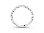 Silver Twisted Pavé Round Diamond Eternity Band with Shared Prong Setting_15