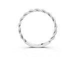 Silver Twisted Rope Solitaire Band with Round Stone and Bezel Setting_15
