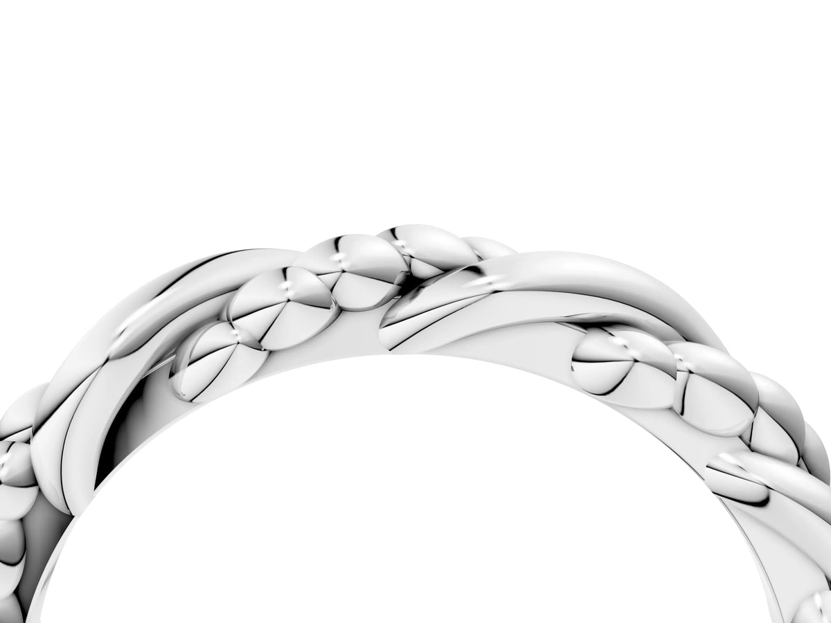 Silver Twisted Rope Solitaire Band_16