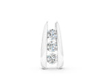 Silver Vertical Channel Set Round Diamond Pendant_2
