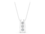 Silver Vertical Channel Set Round Diamond Pendant_3