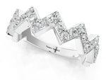 Silver Zigzag Diamond Pave Round Eternity Band with Prong Setting_7