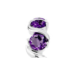 Six-Stone Round Amethyst Wave Band in White gold with Shared Prong Setting_5