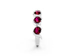 Six-Stone Round Garnet Wave Band in Silver with Shared Prong Setting_2