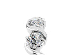 Six-Stone Round Moissanite Wave Band in Platinum with Shared Prong Setting_5