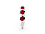 Six-Stone Round Ruby Wave Band in Silver with Shared Prong Setting_2
