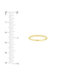 Beaded Single Row Ring