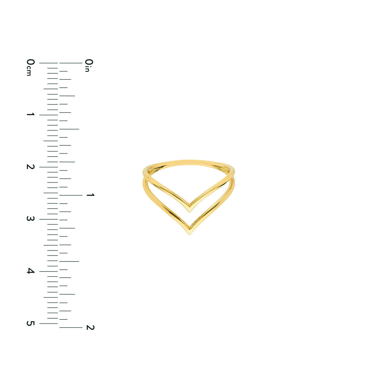 Double Chevron Wire Ring