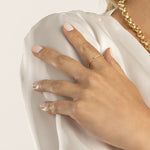 Diamond Center Polished Band Ring