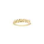 Cursive Mama Ring