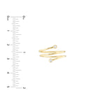 1/15ct Dia Wrap Around By Pass Ring